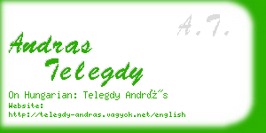 andras telegdy business card